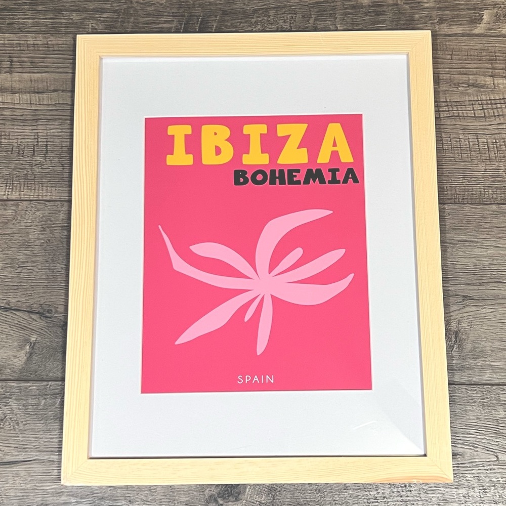 IBIZA SPAIN BOHEMIA WOOD FRAMED PRINT ♥️